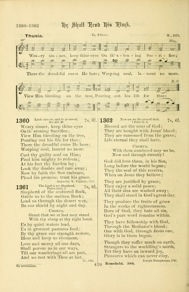 Songs of Pilgrimage: a hymnal for the churches of Christ (2nd ed.) page 470