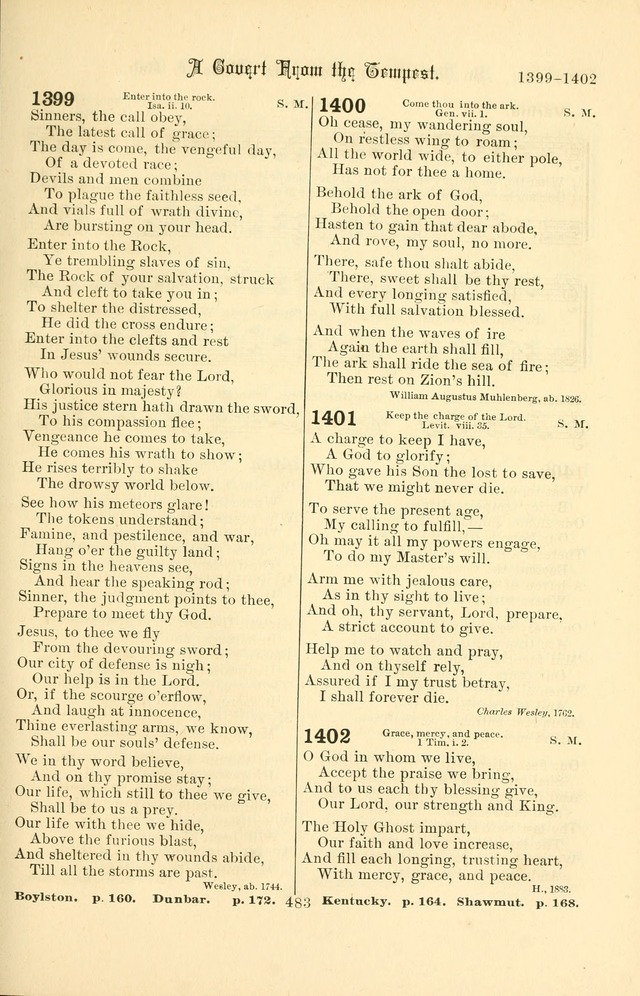 Songs of Pilgrimage: a hymnal for the churches of Christ (2nd ed.) page 483