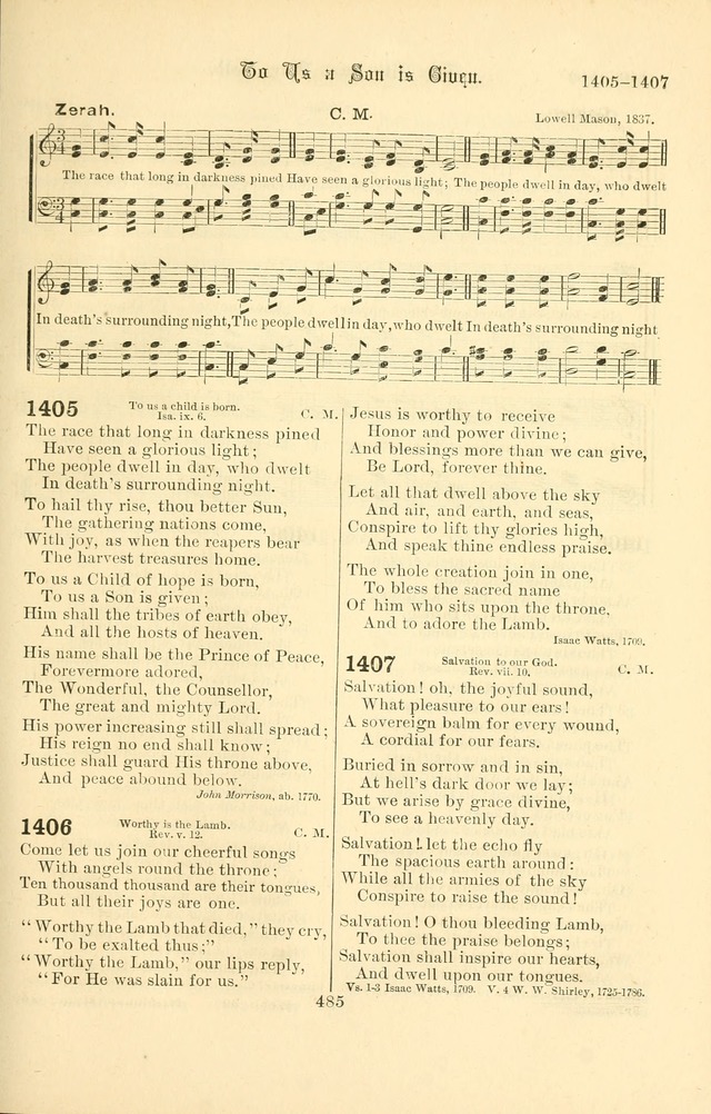 Songs of Pilgrimage: a hymnal for the churches of Christ (2nd ed.) page 485