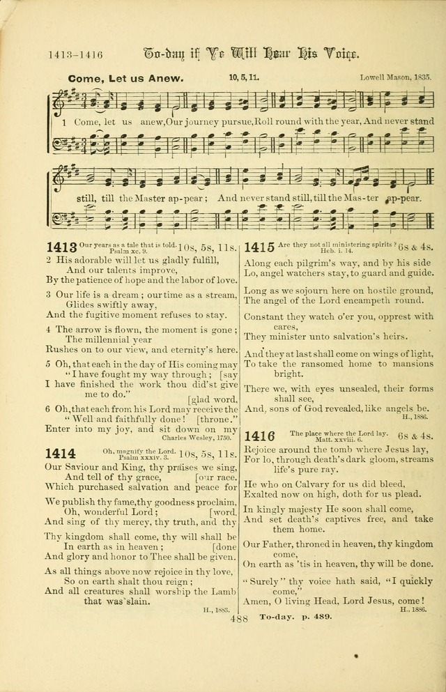 Songs of Pilgrimage: a hymnal for the churches of Christ (2nd ed.) page 488