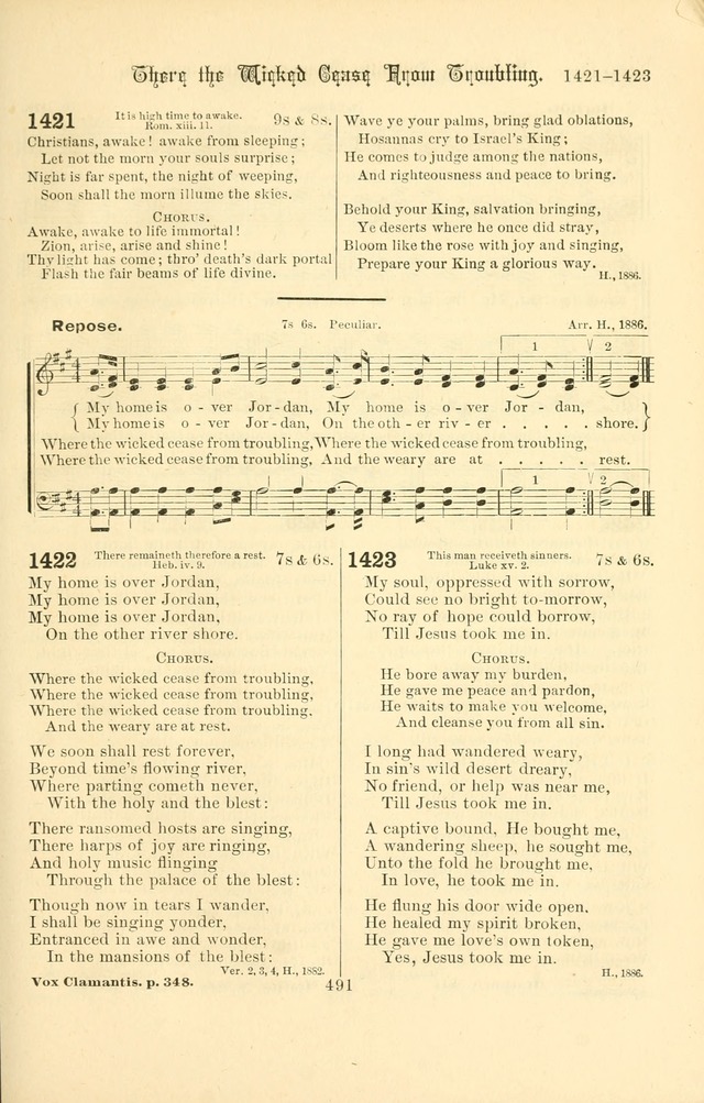 Songs of Pilgrimage: a hymnal for the churches of Christ (2nd ed.) page 491