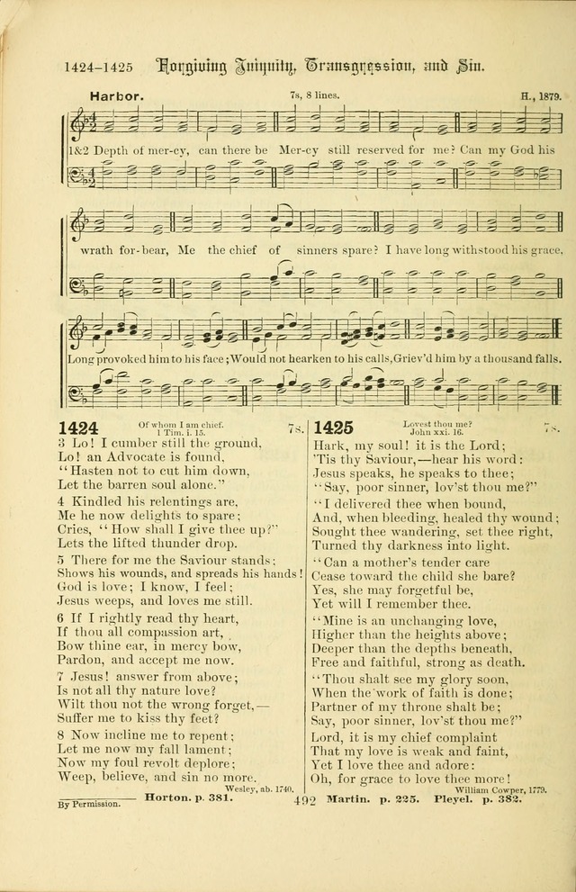 Songs of Pilgrimage: a hymnal for the churches of Christ (2nd ed.) page 492