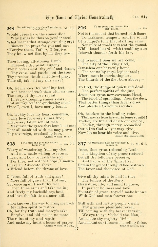 Songs of Pilgrimage: a hymnal for the churches of Christ (2nd ed.) page 67