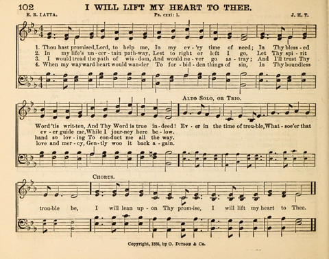 Songs of Promise: for Sunday schools, prayer, praise, and conference meetings page 102