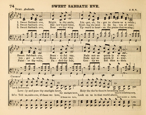 Songs of Promise: for Sunday schools, prayer, praise, and conference meetings page 74