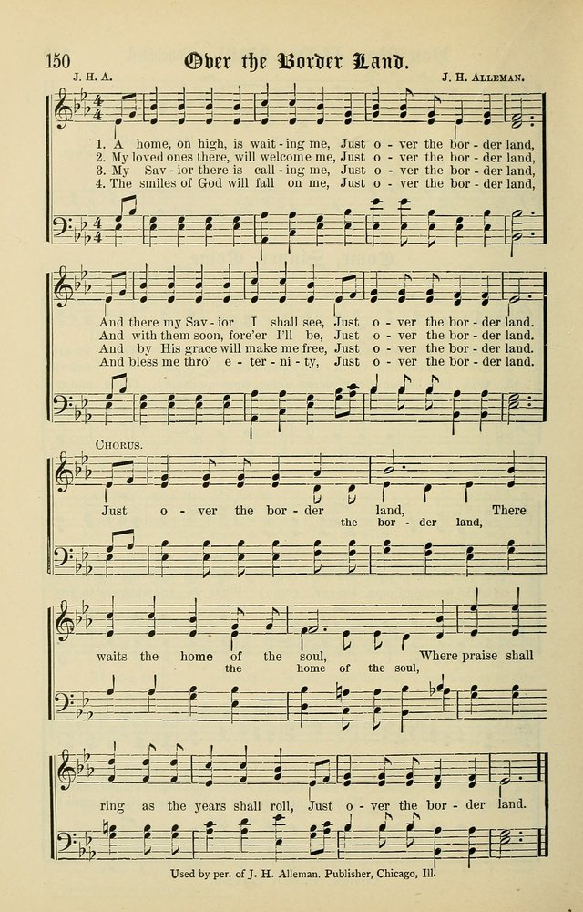 Songs of the Peacemaker: a collection of sacred songs and hymns for use in all services of the church, Sunday-school, home circle, and all kinds of evangelistic work page 150