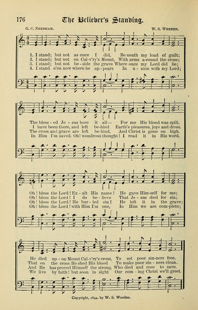 Songs of the Peacemaker: a collection of sacred songs and hymns for use in all services of the church, Sunday-school, home circle, and all kinds of evangelistic work page 176