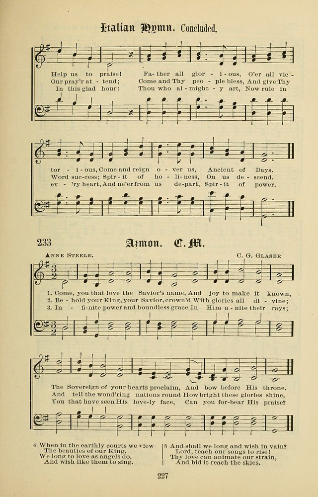 Songs of the Peacemaker: a collection of sacred songs and hymns for use in all services of the church, Sunday-school, home circle, and all kinds of evangelistic work page 227