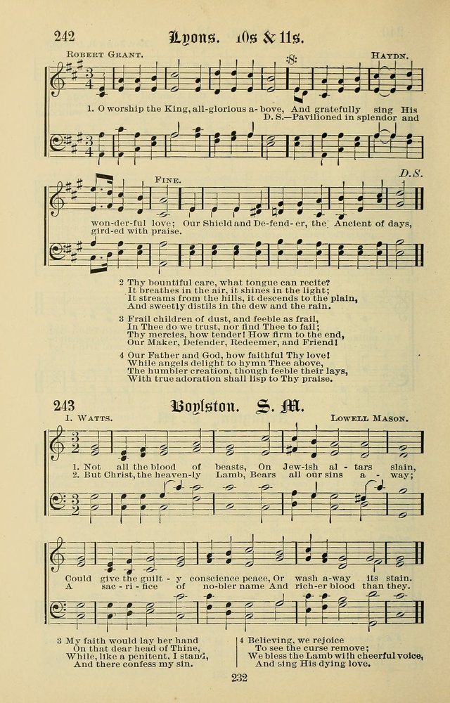 Songs of the Peacemaker: a collection of sacred songs and hymns for use in all services of the church, Sunday-school, home circle, and all kinds of evangelistic work page 232