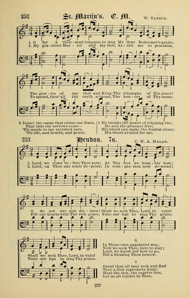 Songs of the Peacemaker: a collection of sacred songs and hymns for use in all services of the church, Sunday-school, home circle, and all kinds of evangelistic work page 237