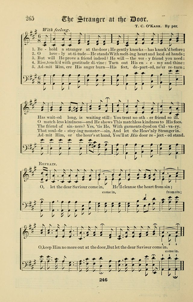 Songs of the Peacemaker: a collection of sacred songs and hymns for use in all services of the church, Sunday-school, home circle, and all kinds of evangelistic work page 246