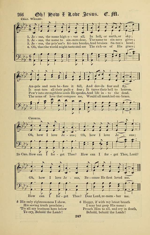 Songs of the Peacemaker: a collection of sacred songs and hymns for use in all services of the church, Sunday-school, home circle, and all kinds of evangelistic work page 247