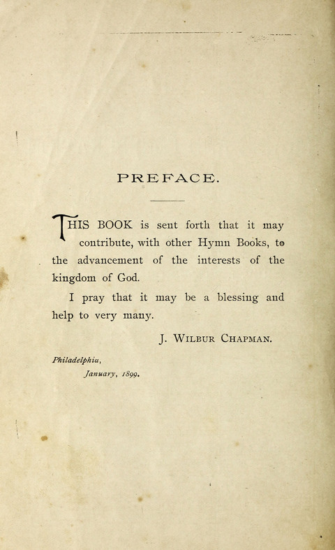 Songs of Praise and Consecration page iii