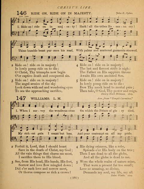 Songs of Praise and Prayer: for the Sunday-school and social meeting page 101