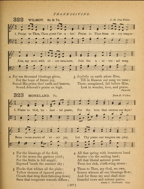 Songs of Praise and Prayer: for the Sunday-school and social meeting page 219