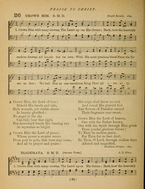 Songs of Praise and Prayer: for the Sunday-school and social meeting page 24