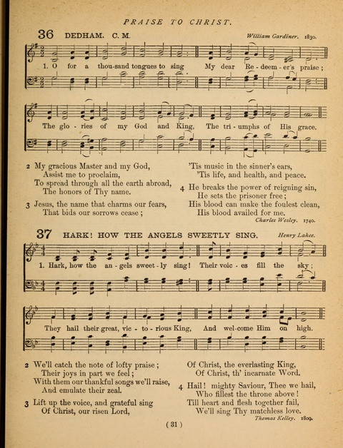 Songs of Praise and Prayer: for the Sunday-school and social meeting page 31