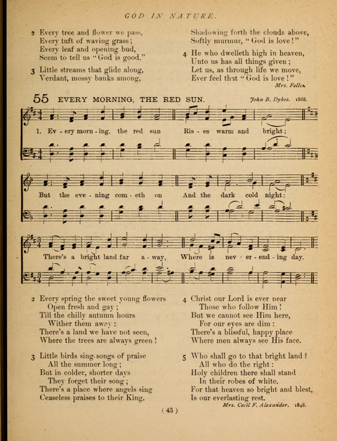 Songs of Praise and Prayer: for the Sunday-school and social meeting page 45