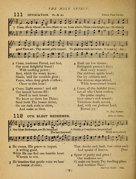 Songs of Praise and Prayer: for the Sunday-school and social meeting page 76