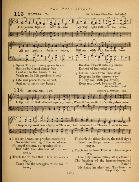 Songs of Praise and Prayer: for the Sunday-school and social meeting page 77