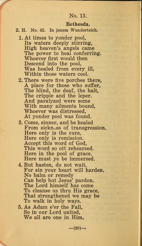 Songs of Prayer and Praise: a Collection of Sacred Songs Translated from the German page 14