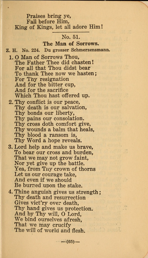 Songs of Prayer and Praise: a Collection of Sacred Songs Translated from the German page 59