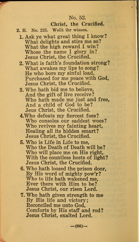 Songs of Prayer and Praise: a Collection of Sacred Songs Translated from the German page 60