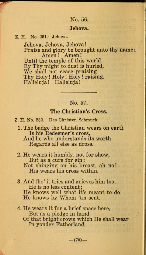 Songs of Prayer and Praise: a Collection of Sacred Songs Translated from the German page 64