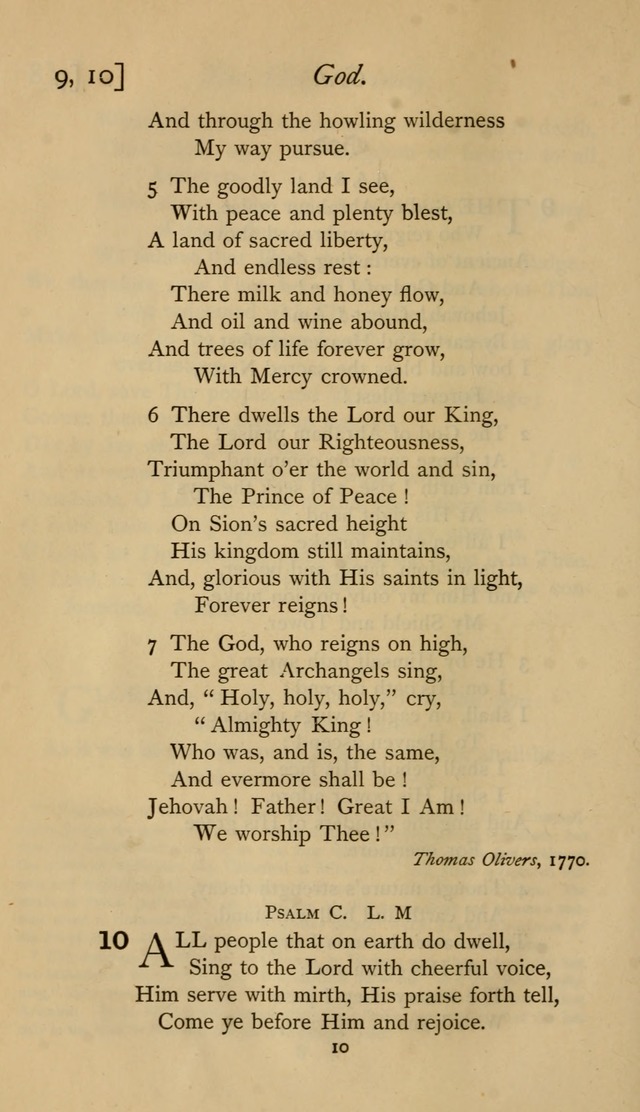 The Sacrifice of Praise. psalms, hymns, and spiritual songs designed for public worship and private devotion, with notes on the origin of hymns. page 10