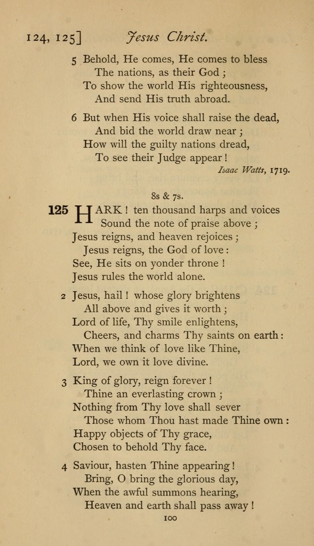 The Sacrifice of Praise. psalms, hymns, and spiritual songs designed for public worship and private devotion, with notes on the origin of hymns. page 100