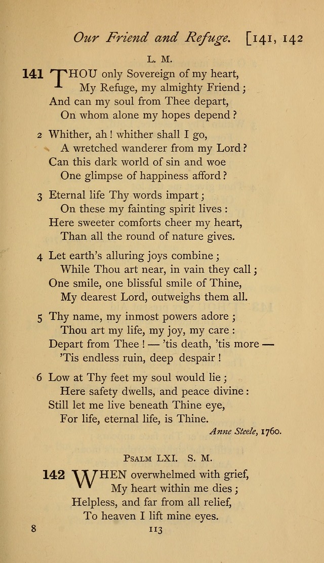 The Sacrifice of Praise. psalms, hymns, and spiritual songs designed for public worship and private devotion, with notes on the origin of hymns. page 113