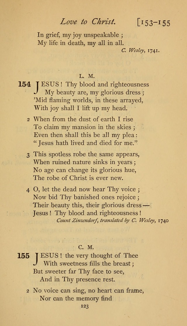 The Sacrifice of Praise. psalms, hymns, and spiritual songs designed for public worship and private devotion, with notes on the origin of hymns. page 123