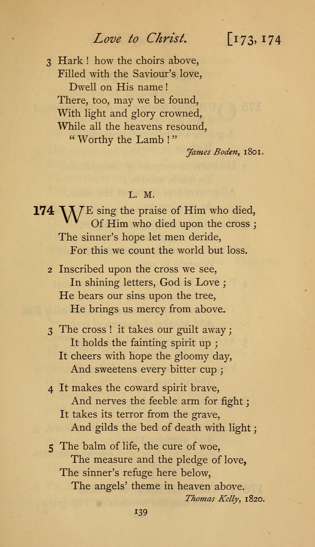 The Sacrifice of Praise. psalms, hymns, and spiritual songs designed for public worship and private devotion, with notes on the origin of hymns. page 139