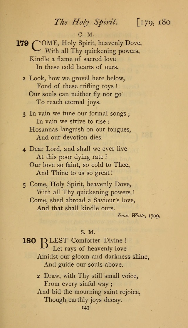 The Sacrifice of Praise. psalms, hymns, and spiritual songs designed for public worship and private devotion, with notes on the origin of hymns. page 143