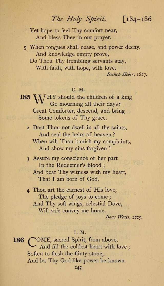 The Sacrifice of Praise. psalms, hymns, and spiritual songs designed for public worship and private devotion, with notes on the origin of hymns. page 147