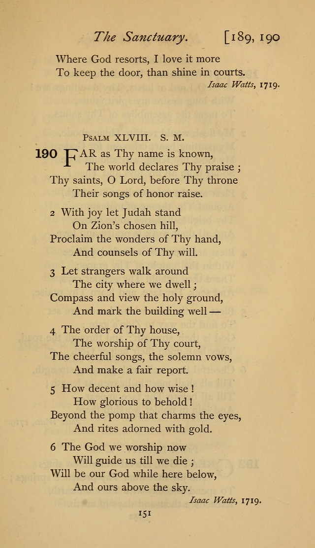 The Sacrifice of Praise. psalms, hymns, and spiritual songs designed for public worship and private devotion, with notes on the origin of hymns. page 151