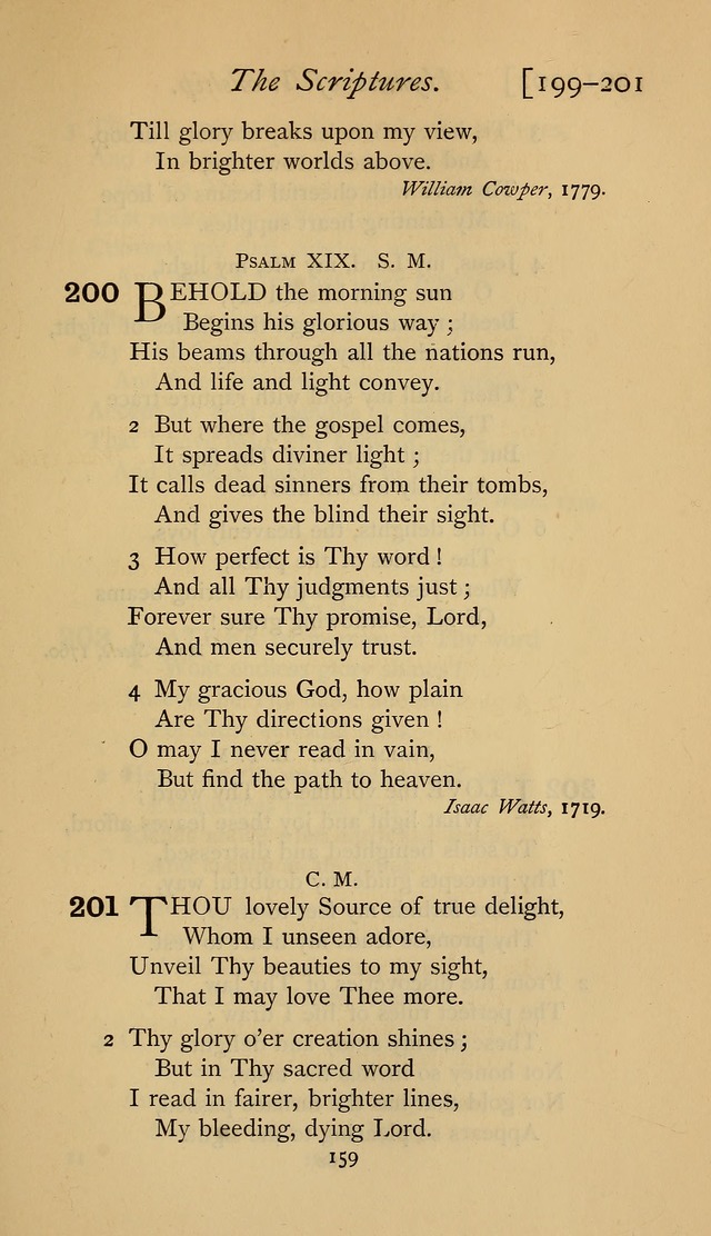 The Sacrifice of Praise. psalms, hymns, and spiritual songs designed for public worship and private devotion, with notes on the origin of hymns. page 159