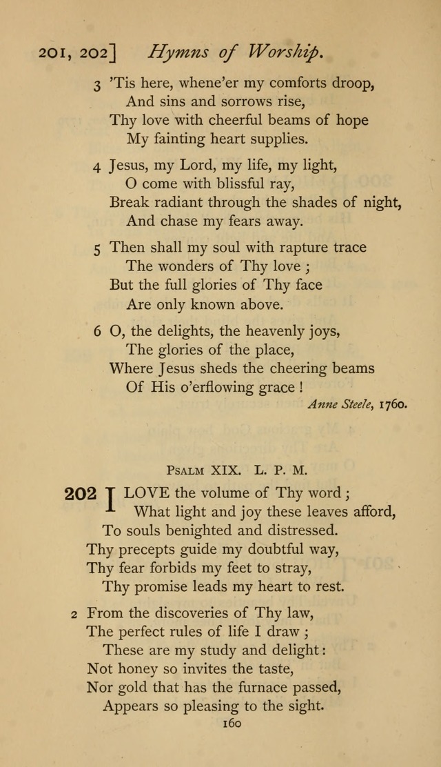 The Sacrifice of Praise. psalms, hymns, and spiritual songs designed for public worship and private devotion, with notes on the origin of hymns. page 160