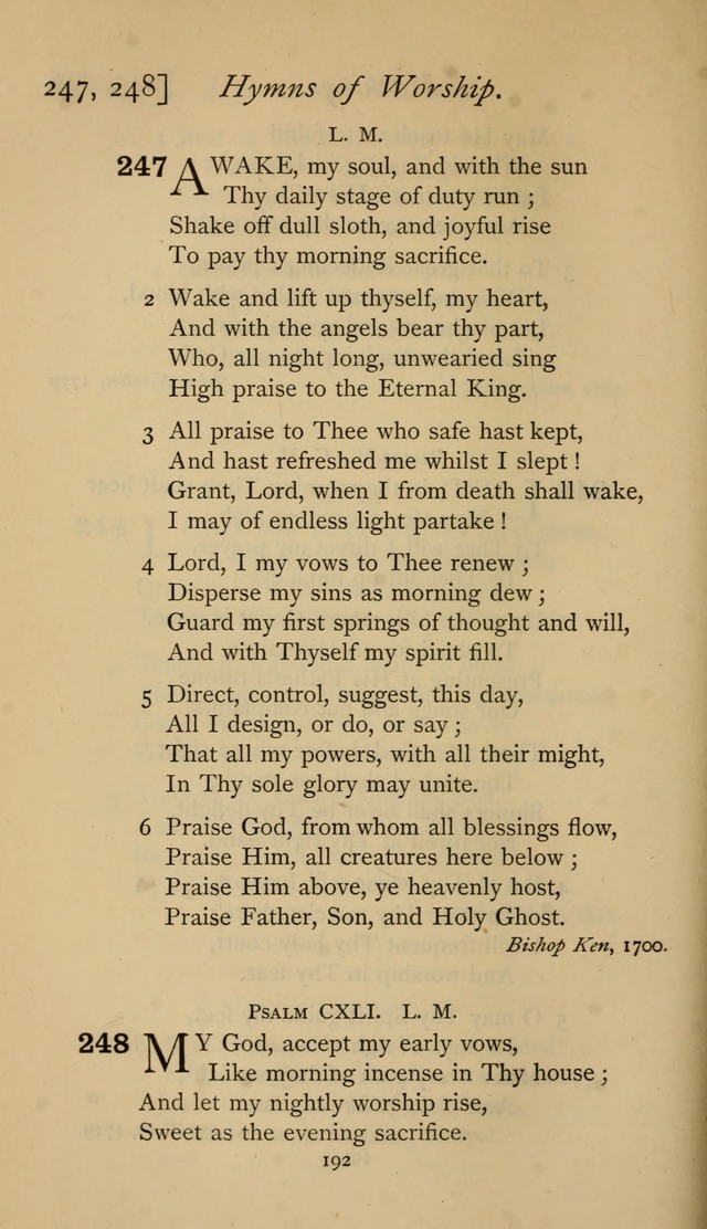 The Sacrifice of Praise. psalms, hymns, and spiritual songs designed for public worship and private devotion, with notes on the origin of hymns. page 192