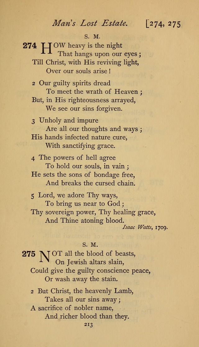 The Sacrifice of Praise. psalms, hymns, and spiritual songs designed for public worship and private devotion, with notes on the origin of hymns. page 213