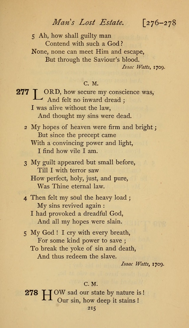 The Sacrifice of Praise. psalms, hymns, and spiritual songs designed for public worship and private devotion, with notes on the origin of hymns. page 215