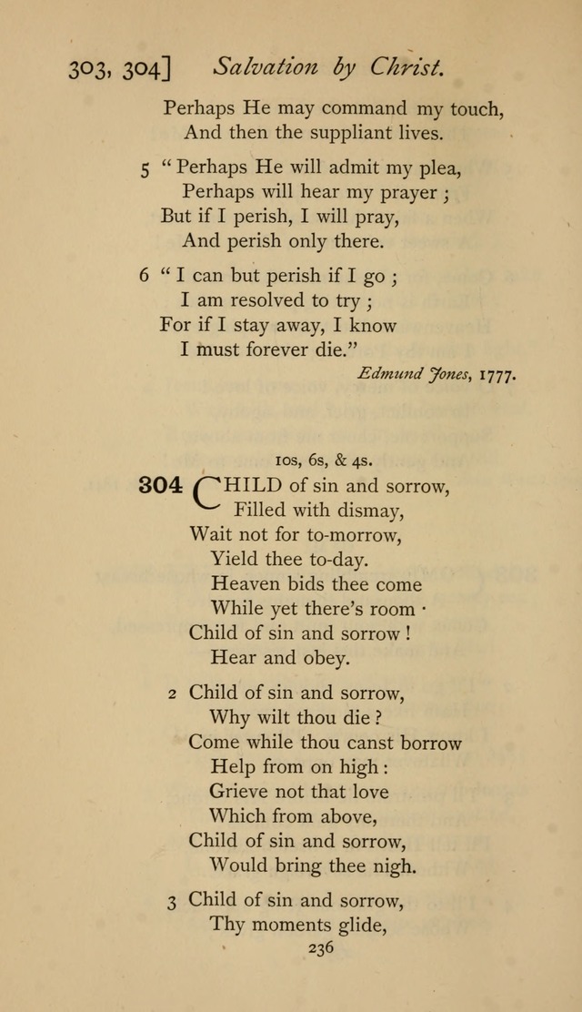 The Sacrifice of Praise. psalms, hymns, and spiritual songs designed for public worship and private devotion, with notes on the origin of hymns. page 236