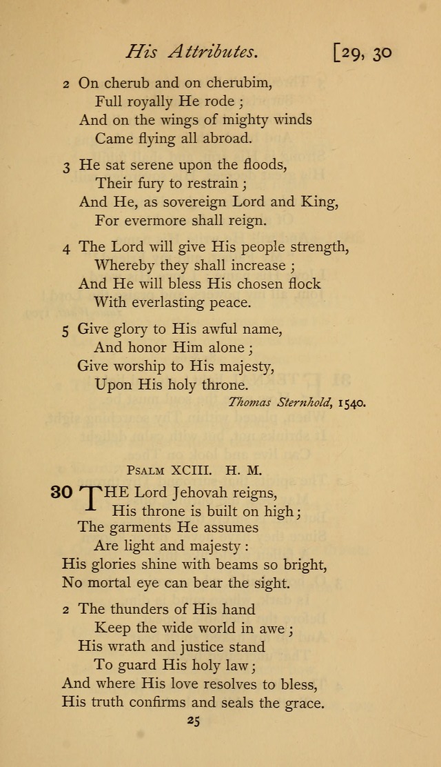 The Sacrifice of Praise. psalms, hymns, and spiritual songs designed for public worship and private devotion, with notes on the origin of hymns. page 25