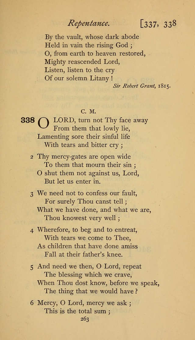 The Sacrifice of Praise. psalms, hymns, and spiritual songs designed for public worship and private devotion, with notes on the origin of hymns. page 263