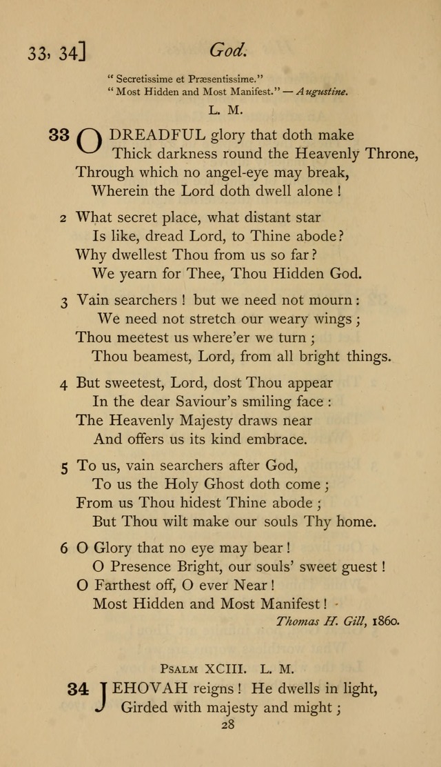 The Sacrifice of Praise. psalms, hymns, and spiritual songs designed for public worship and private devotion, with notes on the origin of hymns. page 28