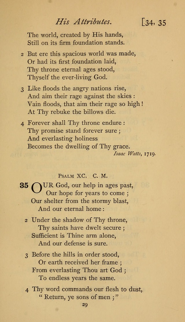 The Sacrifice of Praise. psalms, hymns, and spiritual songs designed for public worship and private devotion, with notes on the origin of hymns. page 29