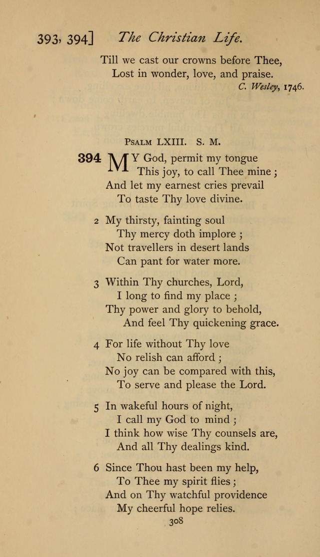 The Sacrifice of Praise. psalms, hymns, and spiritual songs designed for public worship and private devotion, with notes on the origin of hymns. page 308