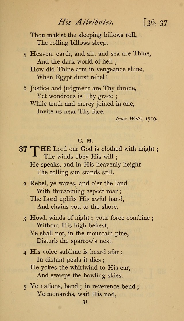 The Sacrifice of Praise. psalms, hymns, and spiritual songs designed for public worship and private devotion, with notes on the origin of hymns. page 31