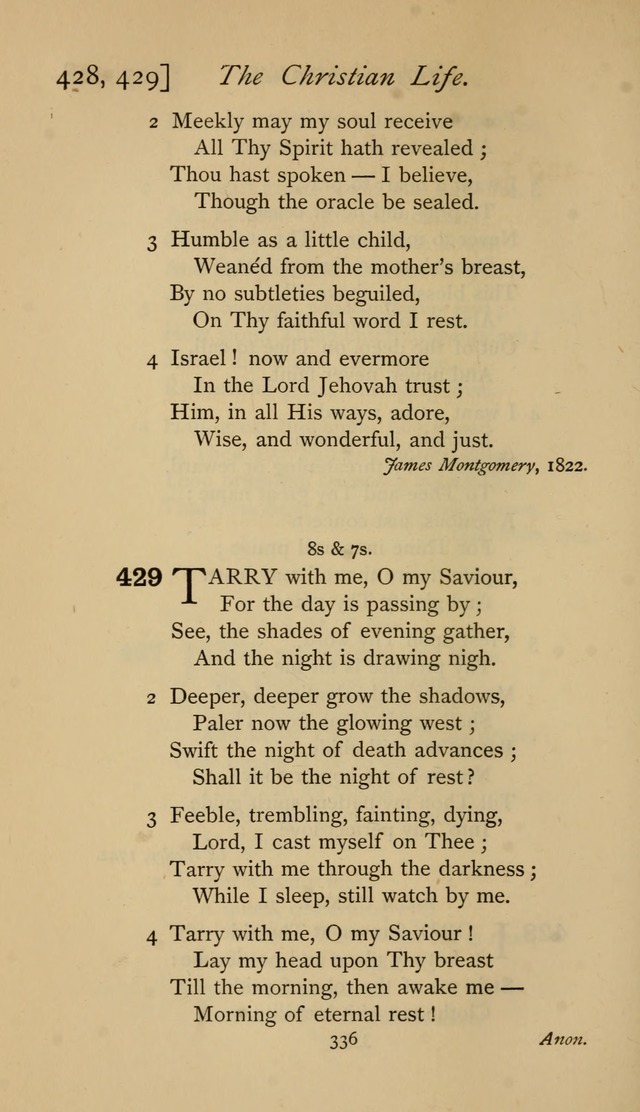 The Sacrifice of Praise. psalms, hymns, and spiritual songs designed for public worship and private devotion, with notes on the origin of hymns. page 336