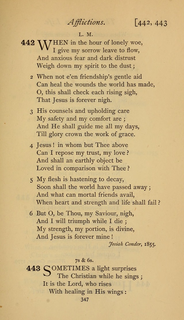 The Sacrifice of Praise. psalms, hymns, and spiritual songs designed for public worship and private devotion, with notes on the origin of hymns. page 347